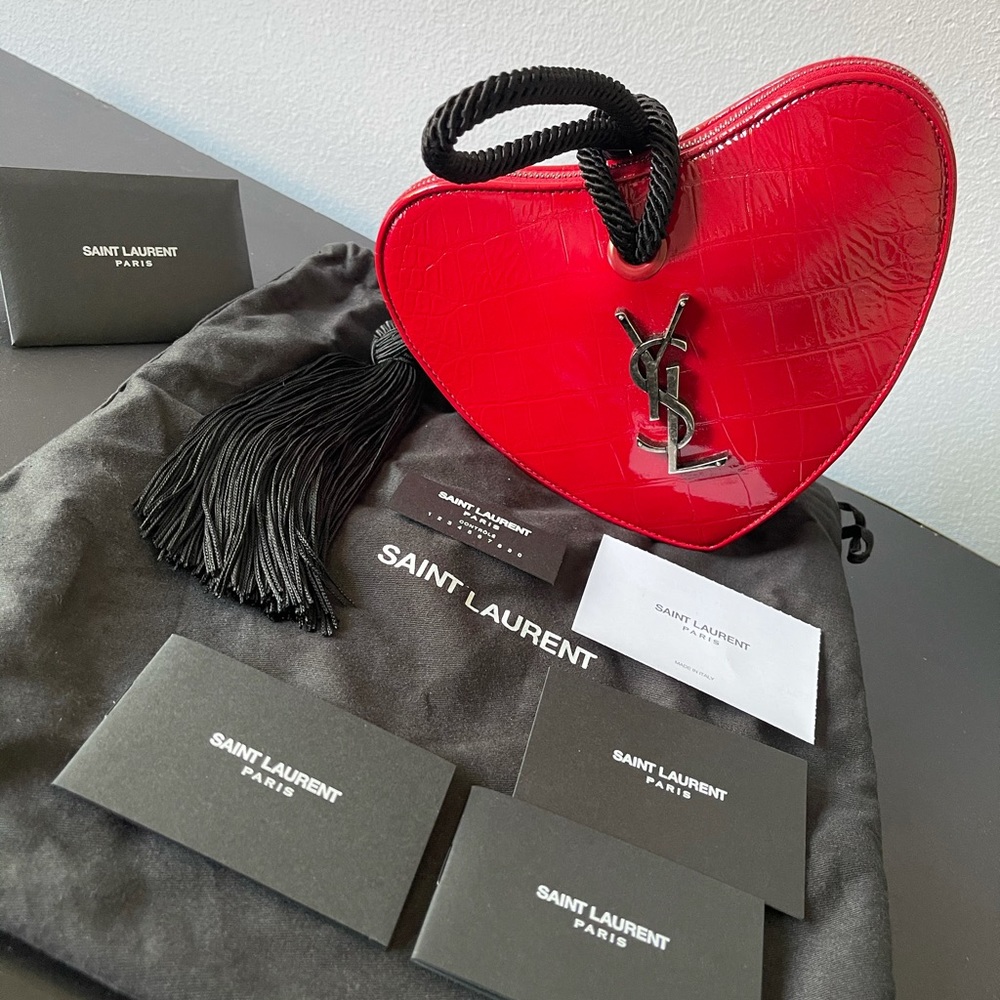 YSL Red Heart Clutch ❤️